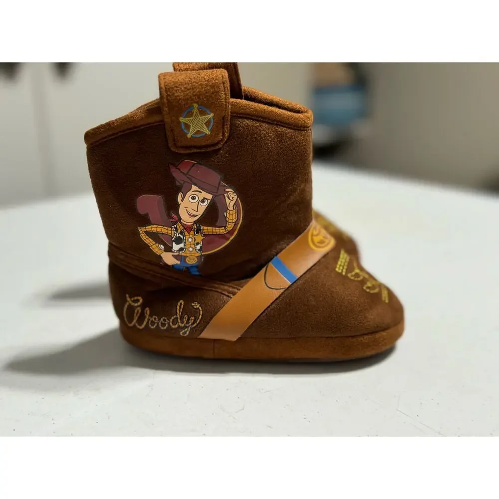 Disney Toy Story Woody Cowboy Boot House Slippers 7-8